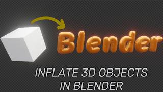 Inflated 3D Objects in Blender Made EASY for Beginners  Create Inflated Text in Blender [upl. by Amikat]