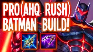 BEST BATMAN PRO BUILD BY AHQ RUSH  Arena of Valor Batman Build Gameplay [upl. by Blim]