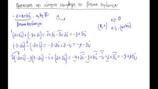 Operaciones en forma binómica [upl. by Airun]