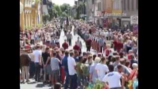 Annafest 2015 in Forchheim Festumzug im Zeitraffer [upl. by Tcideneb]