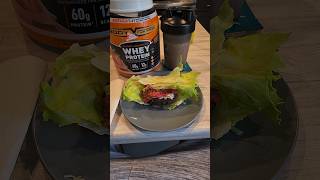 More normal for my appetite and calorie limitationslettuce wrap 2 scoops whey protein Godfirst [upl. by Cowan]