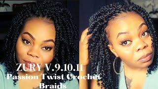 Zury V 91011 Passion Twist Crochet Braids for Protective hairstyles  No Tension Easy and Simple [upl. by Pepper]