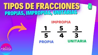 Identificar FRACCIONES PROPIAS IMPROPIAS Y UNITARIAS  Ejemplos [upl. by Cavit]