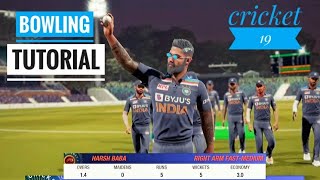 how to take wickets CRICKET19  TUTORIAL  ONLINE GAMEPLAY [upl. by Muiram]