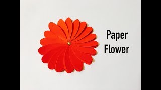 How To Make  Paper Flower Tutorial 3  totikky tikky [upl. by Aara3]