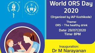 Acute Diarrhoeal Disease and ORS Unleashed  Dr Sija S  World ORS Day 2020 [upl. by Anitreb280]