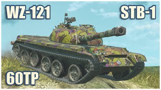 WZ121 STB1 amp 60TP • WoT Blitz Gameplay [upl. by Landa]