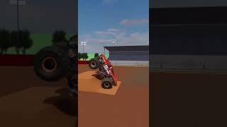 BACKFLIP TO SAVE automobile monsterjamfreestyle shorts [upl. by Adianes]