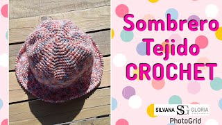 Como tejer un sombrero a crochet paso a paso queda 👌 [upl. by Tallbot]