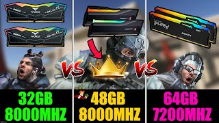 32GB vs 48GB vs 64GB DDR5 MAX OC BENCHMARKS 😱😱 [upl. by Philander]