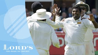 Muralitharan Test wickets at Lords  England vs Sri Lanka [upl. by Ellener62]