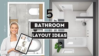 TOP 5 BATHROOM LAYOUT IDEAS  Ultimate Design Guide [upl. by Gies]