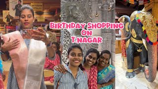 TNagar shopping vlog  TNagar Pothys  Pothys saree collections  Birthday shopping  Chennai [upl. by Normac]