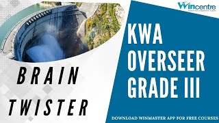 KWA OVERSEER GRADE lll SPECIAL  BRAIN TWISTER [upl. by Williamsen]