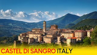 Castel di Sangro Italy 🇮🇹  Walking Tour 4K UHD  With Subtitled Story [upl. by Perkin]