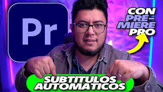 Subtitulos AUTOMATICOS con PREMIERE PRO [upl. by Hooker]