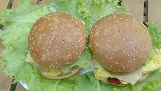 Burger Easy Recipe Berger Recipe At Home burger  egg cheese burgerberger my Happy Vlogs [upl. by Johst]