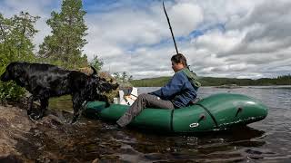 2 Days Solo Camping with Packraft and Dog [upl. by Nwahc]