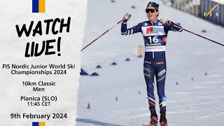 LIVE FIS Nordic JWSC Championships 2024  10KM Classic Men [upl. by Llerrehs]