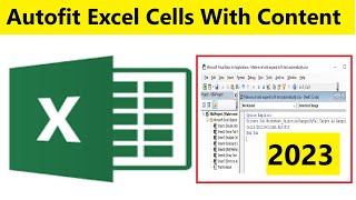 Excel Column Autofit Width How to AutoFit Columns [upl. by Almeida]