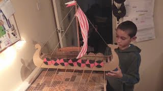 Making a Viking longboat  Primary school year 6 History project [upl. by Menell]