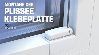 Plissee zum Kleben Montage mit Gelenk Klebeplatten [upl. by Kresic59]