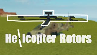 Roblox Plane Crazy  Helicopter Rotors Tutorial [upl. by Ahsinac]