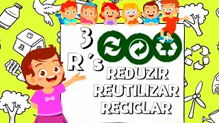 3Rs da SUSTENTABILIDADE REDUZIR REUTILIZAR E RECICLAR  EDUCAÇÃO INFANTIL DIA DO MEIO AMBIENTE [upl. by Laurie]