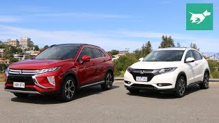 2018 Mitsubishi Eclipse Cross vs 2017 Honda HRV Comparison Review [upl. by Amble]