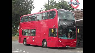 Enviro 400 ExRATP ADE57 amp ADE40457 amp SLN 80457 UNO 1486 YX62BJU on 298 Arriving at Cockfosters Stn [upl. by Holman457]