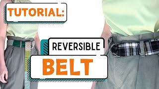 Tutorial How to Make a Reversible DRing Belt with Scraps [upl. by Omik227]