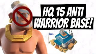 quotHQ 15 ANTI WARRIOR BASEquot  BOOM BEACH  quotTips on how to make an anti warrior basequot w Cosmic Duo [upl. by Salita]