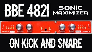 BBE 482i Sonic Maximizer On Kick And Snare Used at Blackbird Studio [upl. by Eiroj161]