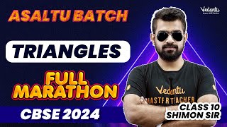 Triangles  Full Marathon  Class 10  CBSE 2024 🔥 Shimon Sir [upl. by Shana]