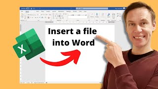 How to embed an Excel file into Word [upl. by Gnouh312]