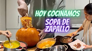 COCINAMOS UNA SOPA DE ZAPALLO me corte el dedo — JEFF AMAGUAÑA [upl. by Isteb]