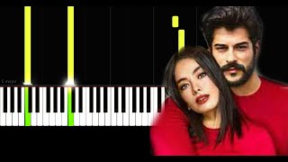 Kara Sevda  Slow Easy Piano Tutorial [upl. by Gerius91]