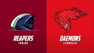 Week 5  REAPERS TORINO vs DAEMONS CERNUSCO [upl. by Amadeus]