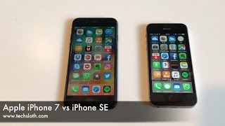 Apple iPhone 7 vs iPhone SE [upl. by Eila577]