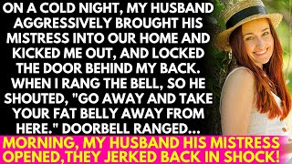 My husband brought his mistress home cold night forcefully kicked me out and locked the door [upl. by Kacy]