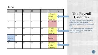 Payroll Calendar Walkthrough [upl. by Marji]