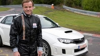 Nürburgring Lap with Tommi Mäkinen in the 2011 Subaru Impreza WRX STI Prototype  CAR and DRIVER [upl. by Schreck]