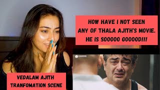 Vedalam  Ajith Tranfomation Scene Reaction by Rachel [upl. by Ainesey]