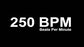 250 BPM Beats Per Minute Metronome Click Track [upl. by Callista]