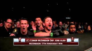 Crowd Cam for Conor McGregors Biggest UFC Wins Khabib stunned Tyson Fury and confronting Aldo [upl. by Balcer]