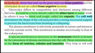 Cell Envelope NCERT lines extractedEasilyPart4cell the unit of life [upl. by Nnylyma]