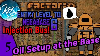 Factorio  Entry Level to Megabase 6 Injection Bus 5  BUILDING UP OIL  Guide Tutorial [upl. by Roze]