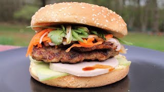 Banh Mi Burger  Vietnamese Revisited Sandwich  Morgane Recipes [upl. by Dorehs736]