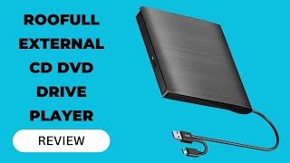 ROOFULL External CD DVD Drive Player USB 30 USBC CD DVD RW Disk Drive Burner Review [upl. by Tita]