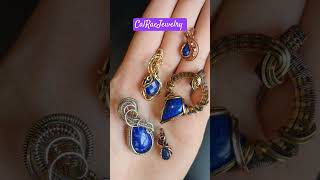 Lapis Lazuli Pendants CalRaeJewelry on Etsy necklace fantasyfashion fantasyjewelry crystals [upl. by Richella328]